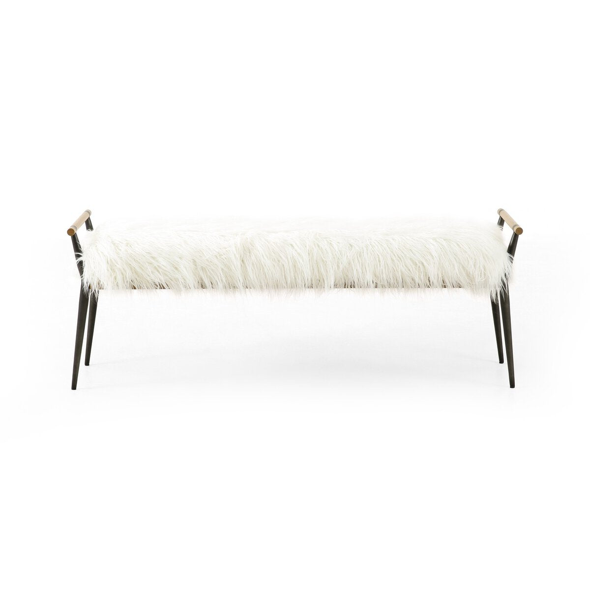 Charlotte Bench w/ Mongolian Fur