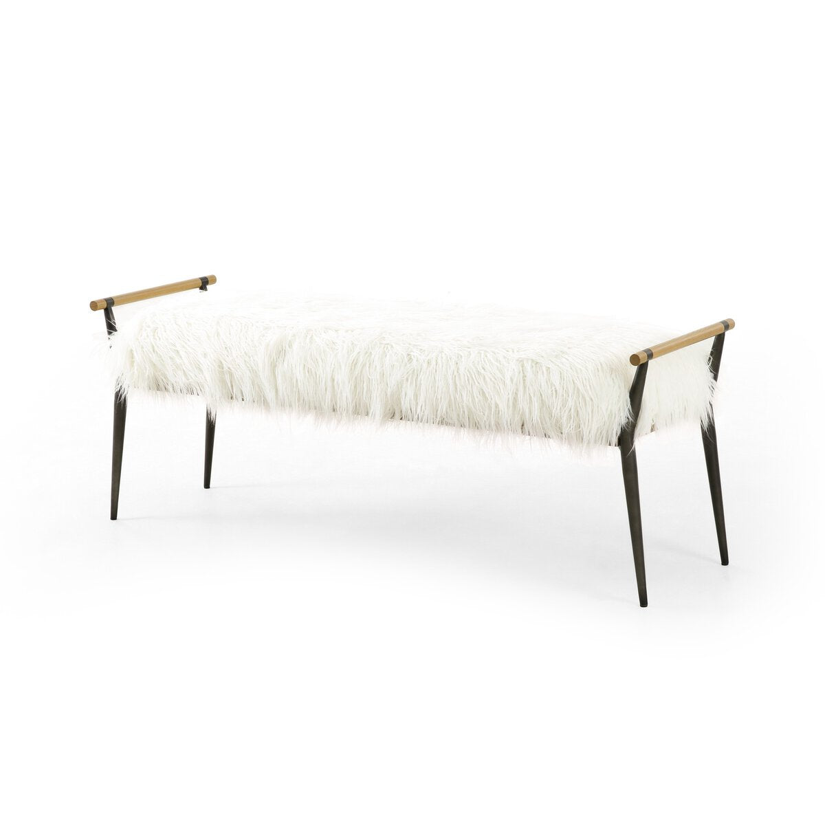 Charlotte Bench w/ Mongolian Fur