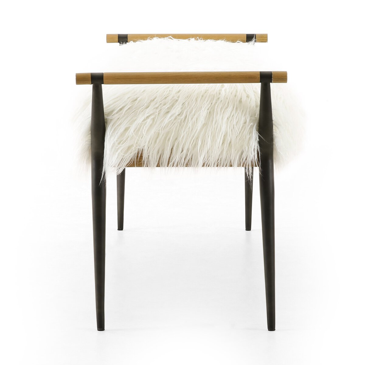 Charlotte Bench w/ Mongolian Fur