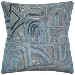 Timbre Velvet (Teal) Handmade Pillow