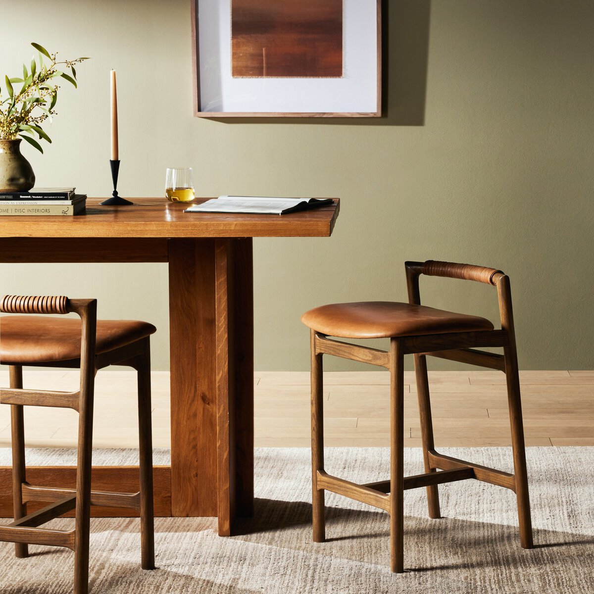 Baden Caramel Bar & Counter Stool