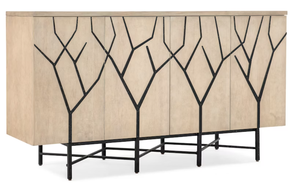Branched Four Door Entertainment Credenza