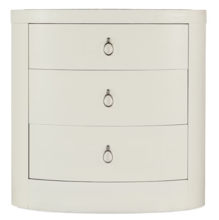 Serenity Wavecrest Oval Nightstand