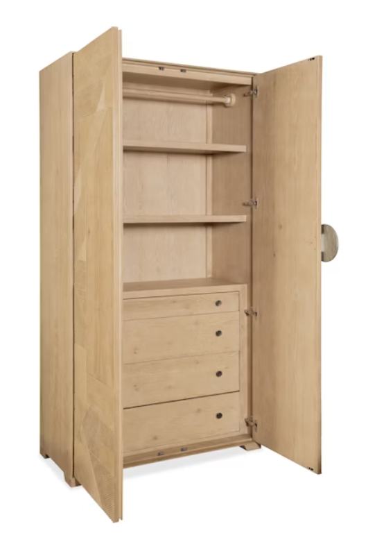 Retreat Split Rattan Wardrobe - Dune