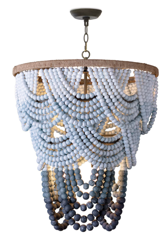 Ombre Wood Chandelier