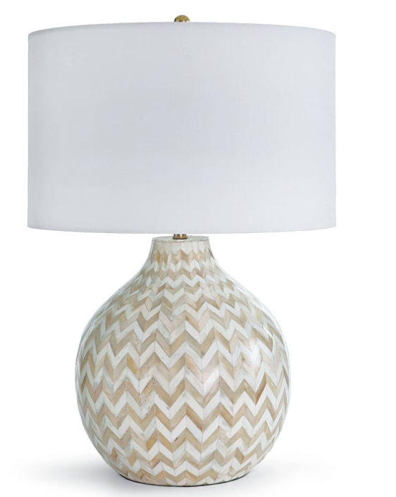 Chevron Bone Table Lamp