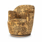 Aurora Gold Pattern Swivel Chair