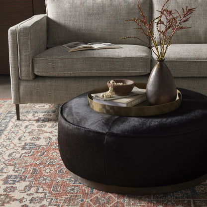 Sinclair Large Ottoman - Hair on Hide