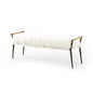 Charlotte Bench w/ Mongolian Fur