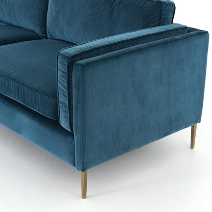 Emery Navy Velvet Sofa