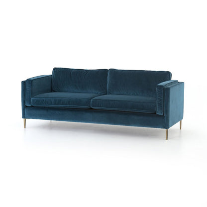 Emery Navy Velvet Sofa