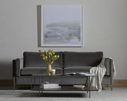 Emery Charcoal Velvet Sofa