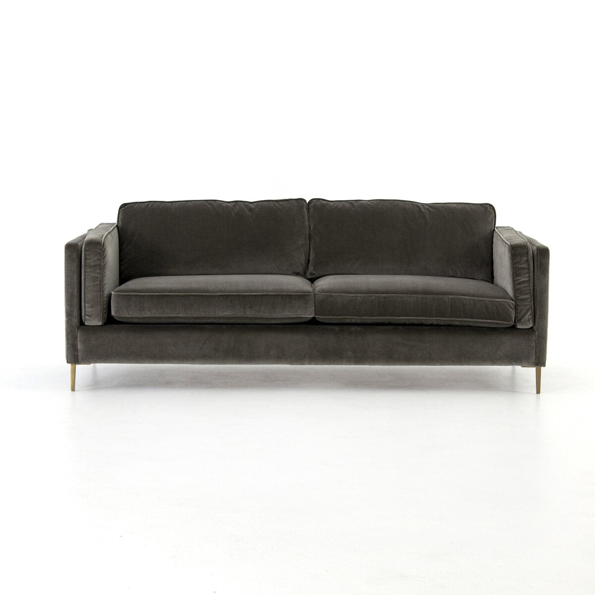 Emery Charcoal Velvet Sofa