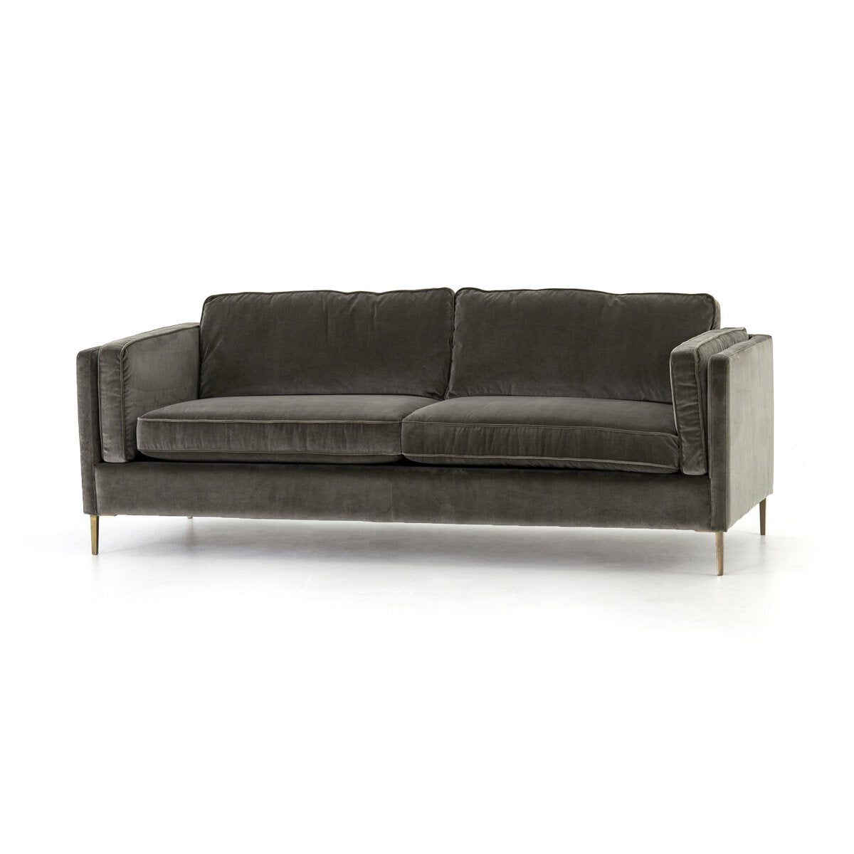 Emery Charcoal Velvet Sofa