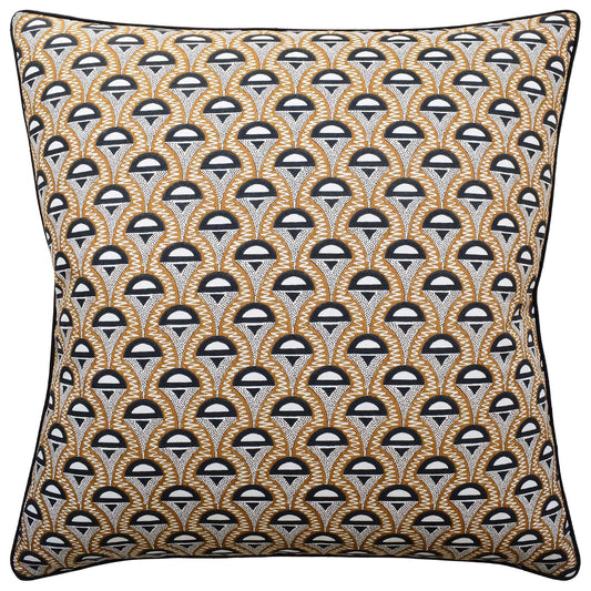 Abelino (Camel/Black) Handmade Pillow