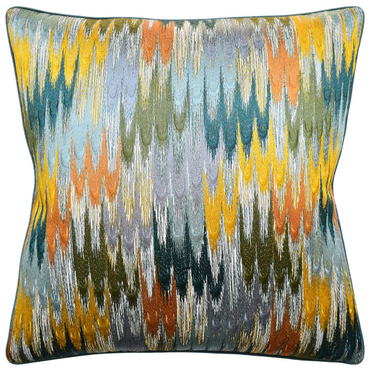 Duval EMB (Teal/Topaz) Handmade Pillow