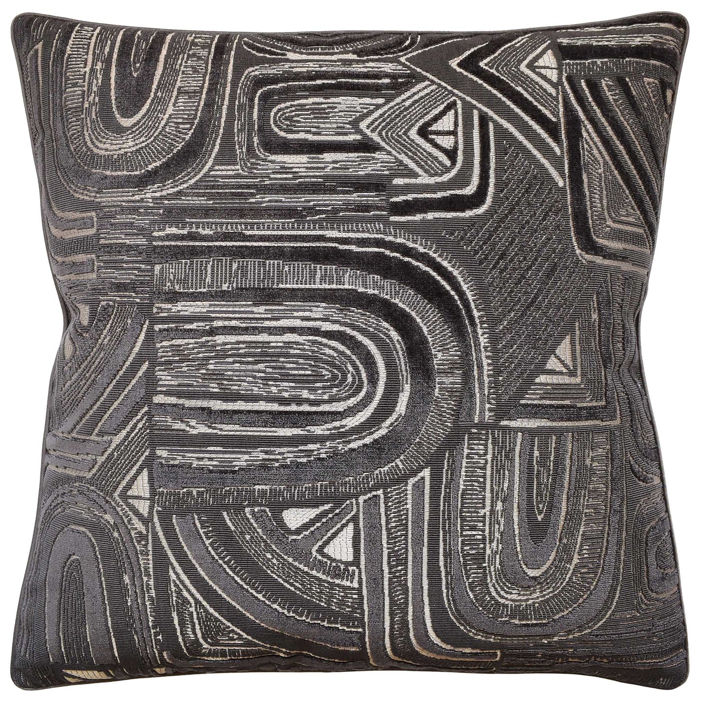 Timbre Velvet (Ebony) Handmade Pillow