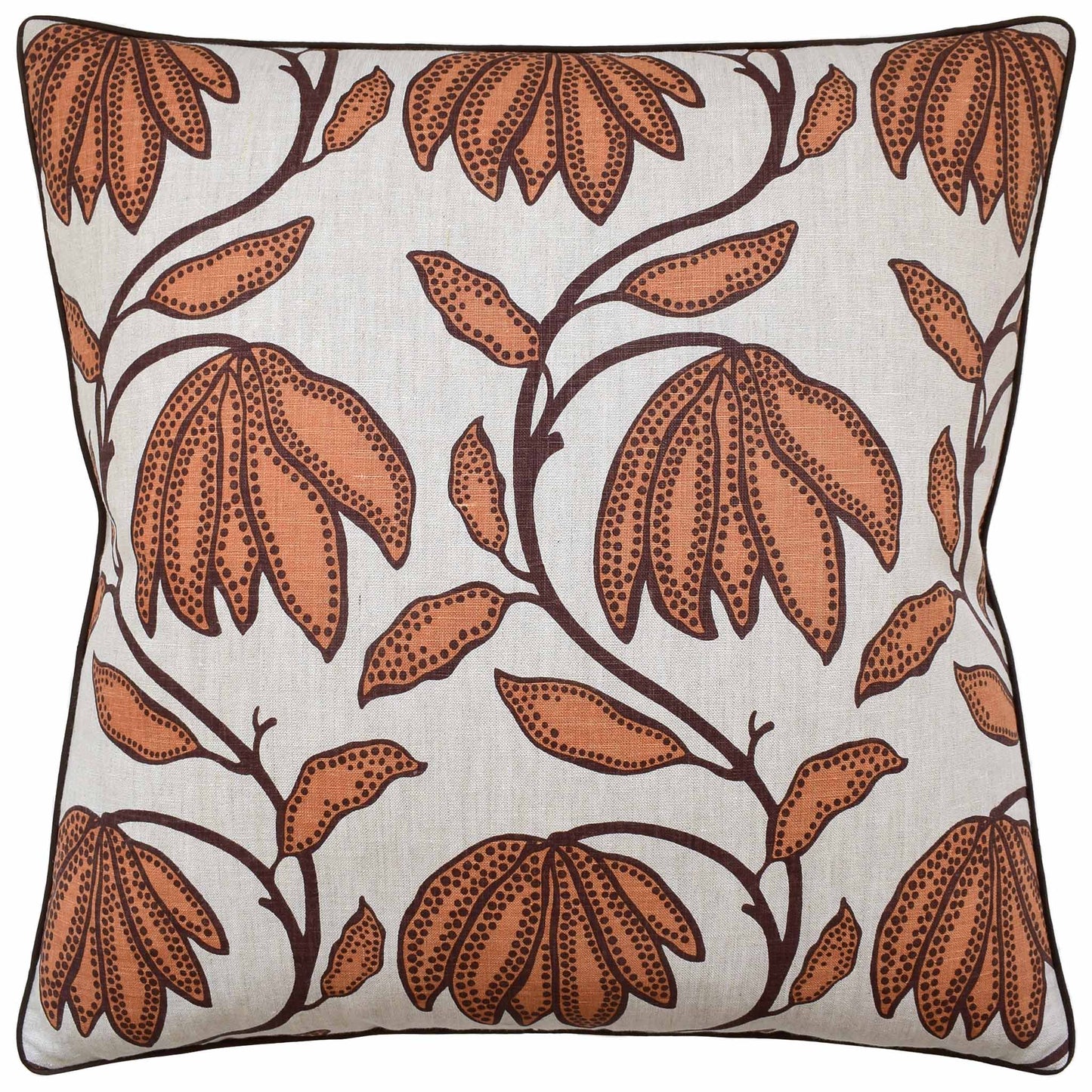 Desert Flower (Ochre) Handmade Pillow