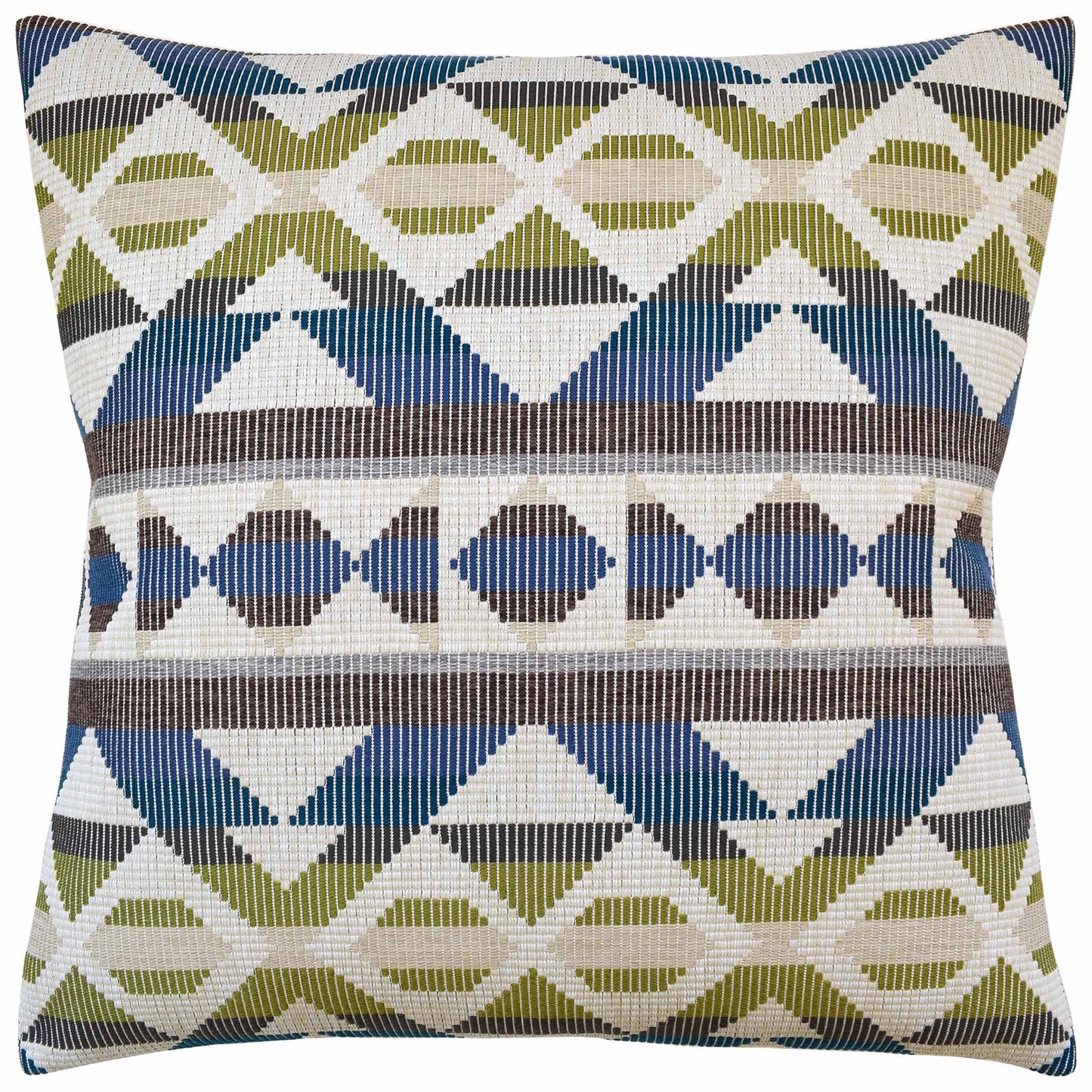 Berber Blanket (Green/Blue) Handmade Pillow