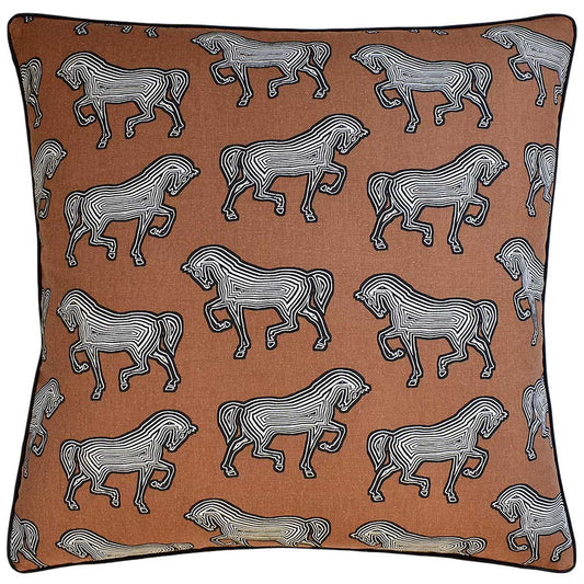 Faubourg (Brown) Handmade Pillow