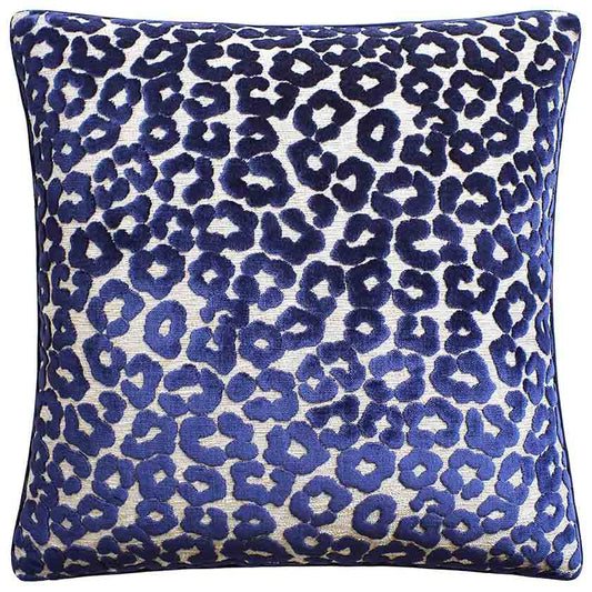 Wild Cat (Navy) Handmade Pillow