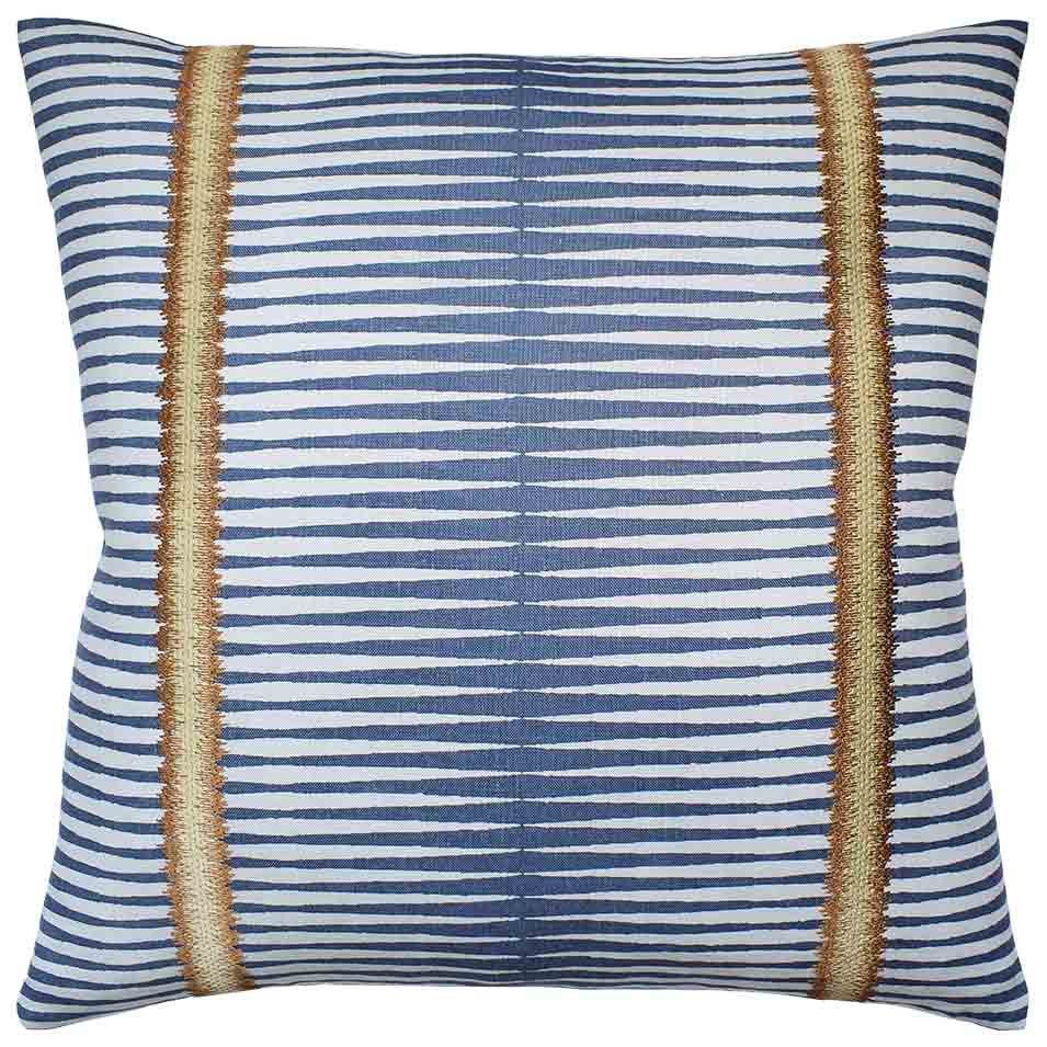 Frenzy Stripe (Blue Ridge) Handmade Pillow