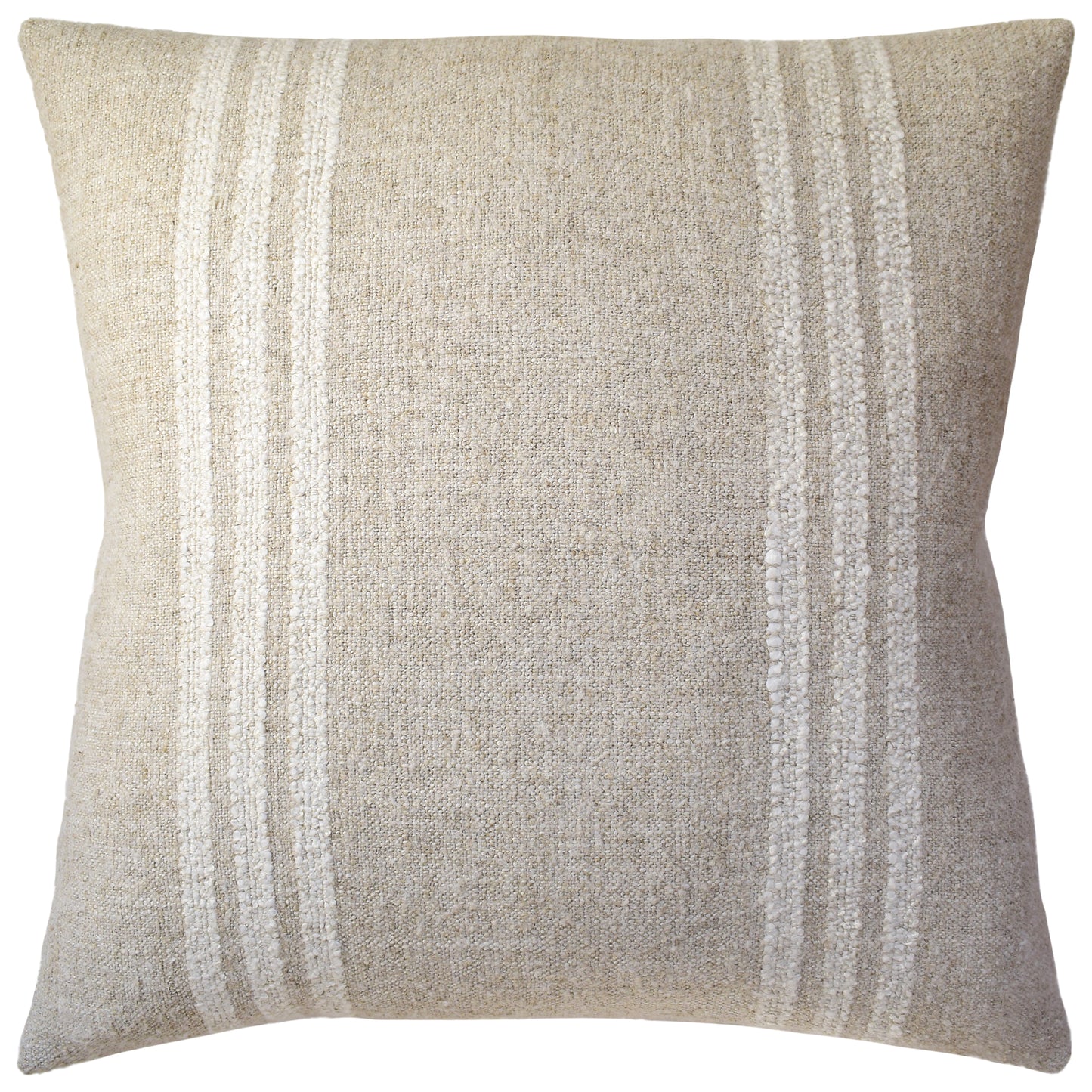 Karphi Stripe (Flax) Handmade Pillow