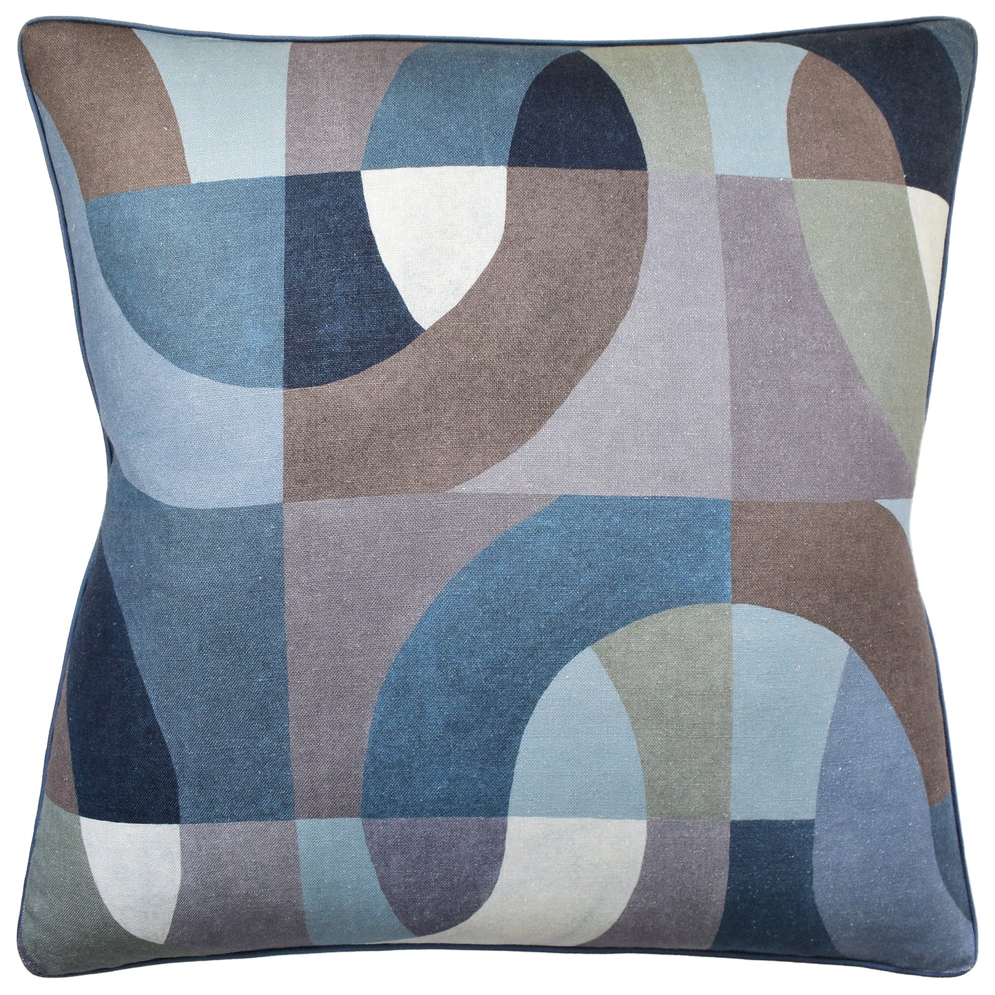 Colonnade (Indigo) Handmade Pillow