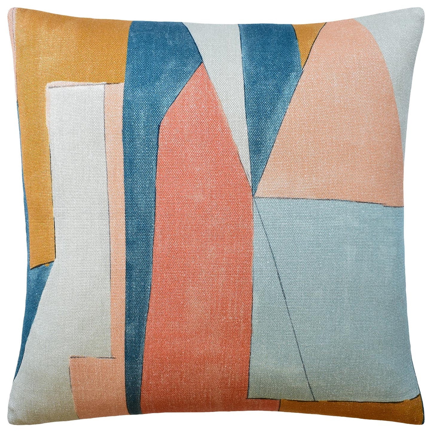 District (Apricot) Handmade Pillow