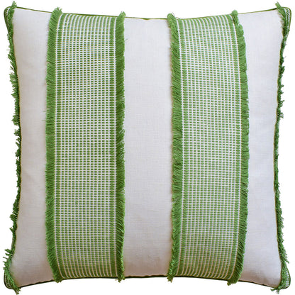 Tulum (Green) Handmade Pillow