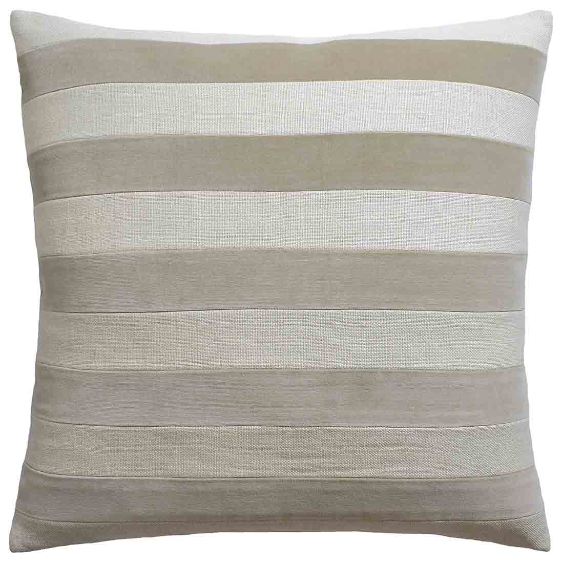 Parker Stripe (Natural) Handmade Pillow