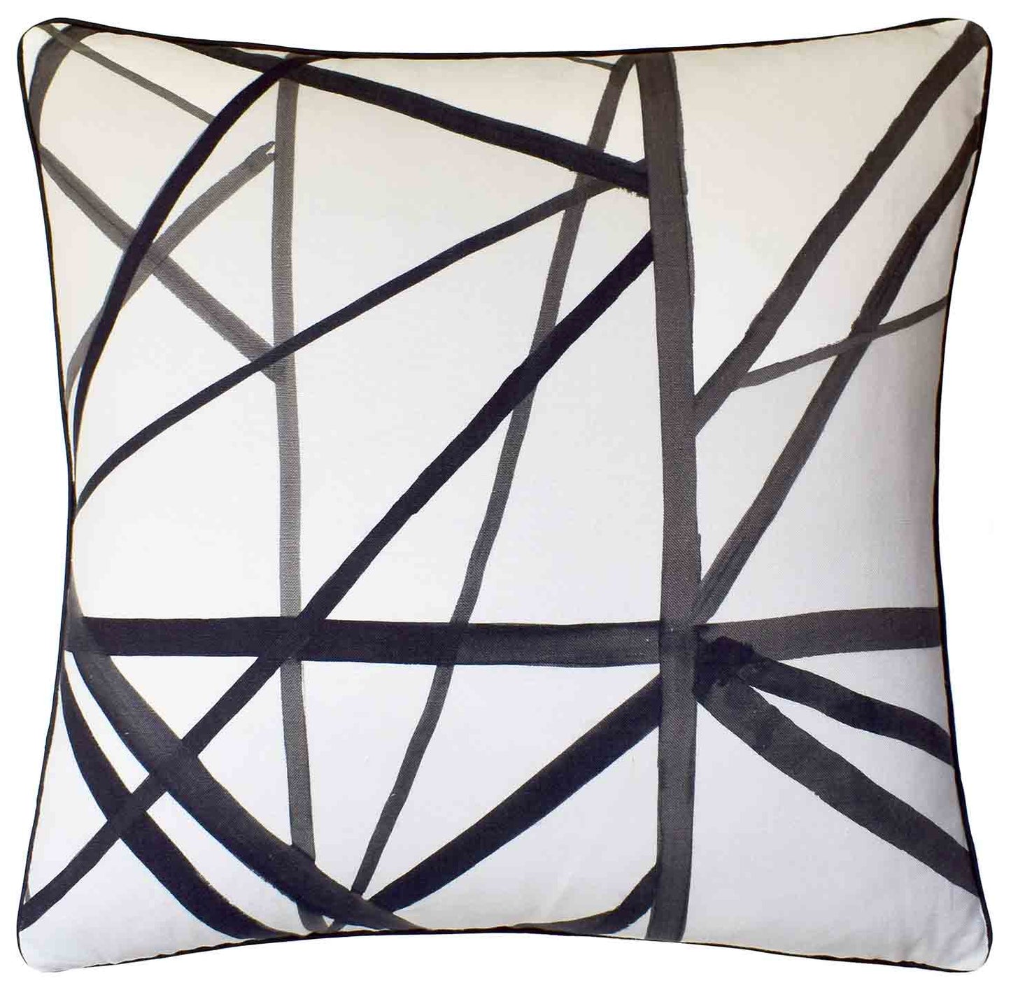 Channels (Ebony) Handmade Pillow