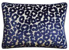 Wild Cat (Navy) Handmade Pillow