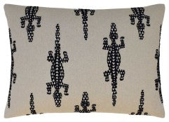 Baracoa Embroidery (Black) Handmade Pillow