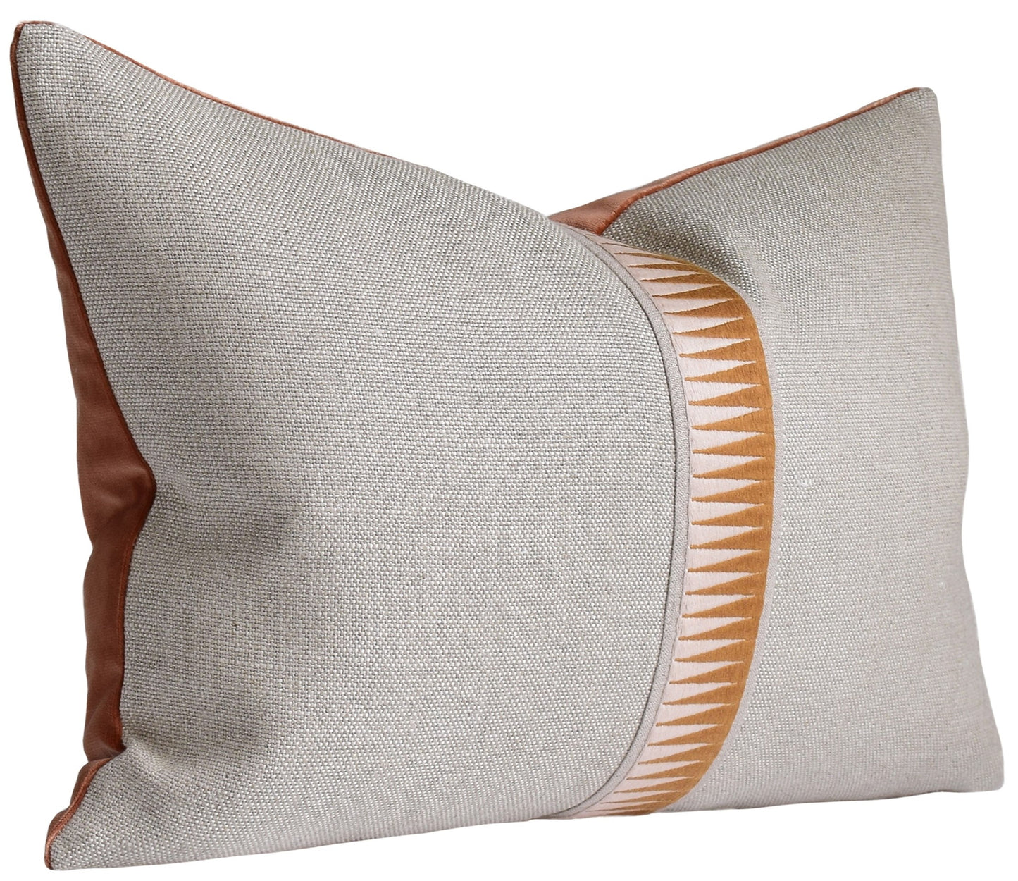 Giorgio Linen Bravado Tape (Shell) Handmade Pillow