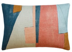 District (Apricot) Handmade Pillow