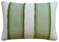 Tulum (Green) Handmade Pillow