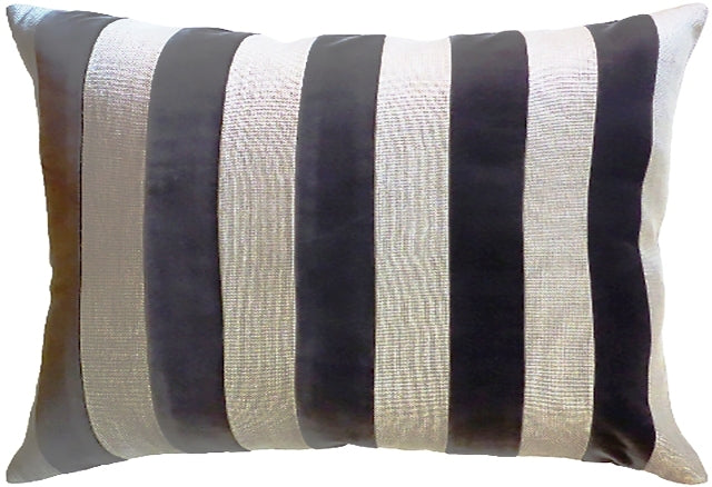 Parker Stripe (Taupe) Handmade Pillow