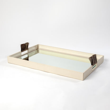 Harrington Tray - Milk Leather