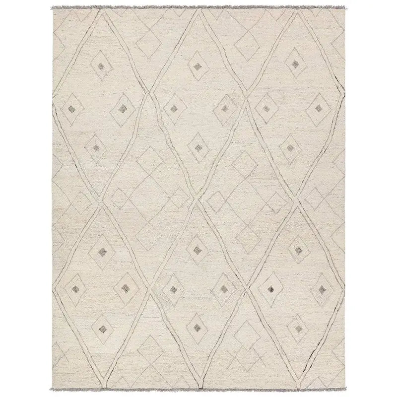 Hadi White/Neutral Handmade Rug