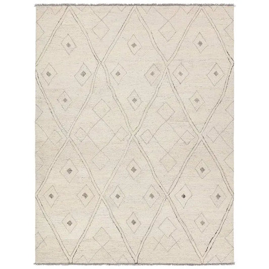 Hadi White/Neutral Handmade Rug