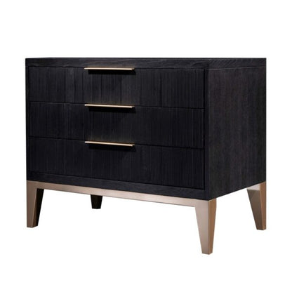 Caleb Three Drawer Nightstand