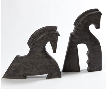 Cheval Sculptures - Pair