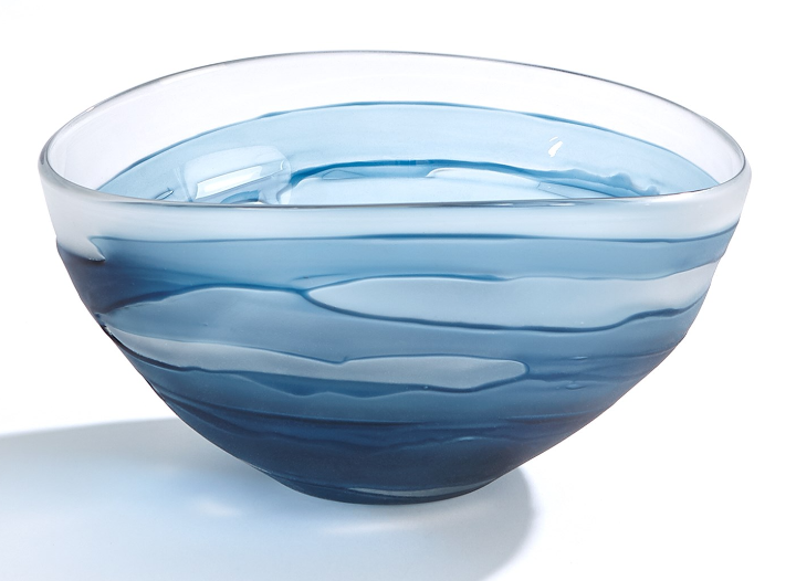 Glacier Vase - Blue - Bowl