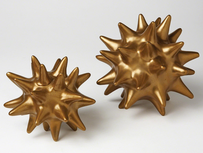 Antique Gold Urchin Sculpture