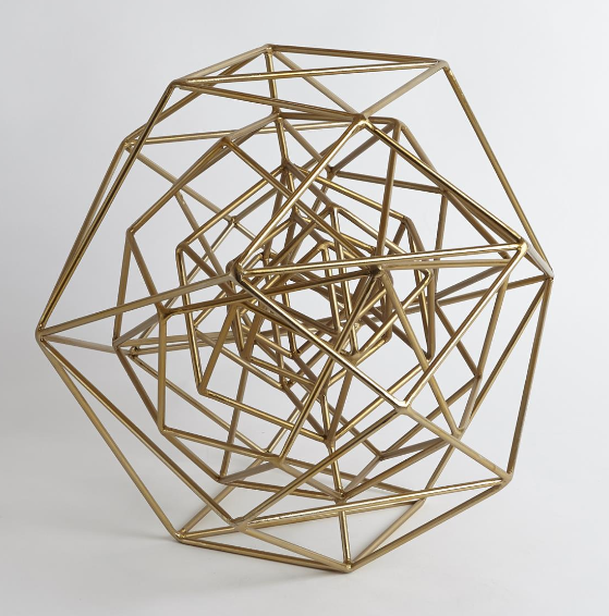 Gold Geo Sculptures