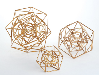 Gold Geo Sculptures