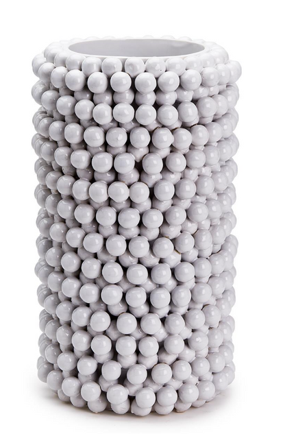 Pompom Decorative Cylinder Vase