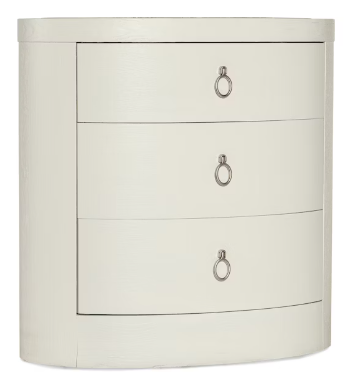 Serenity Wavecrest Oval Nightstand