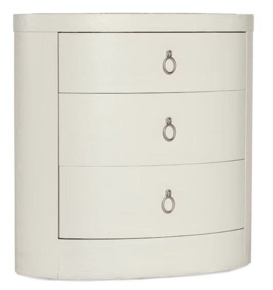 Serenity Wavecrest Oval Nightstand